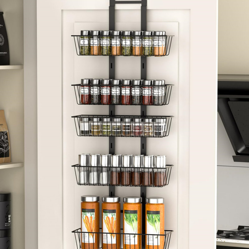 Freestanding Spice Rack with Adjustable Racks, 100 cm H x 35 cm W x 13 cm D
