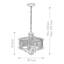 Rosiclare 3 - Light Drum Chandelier