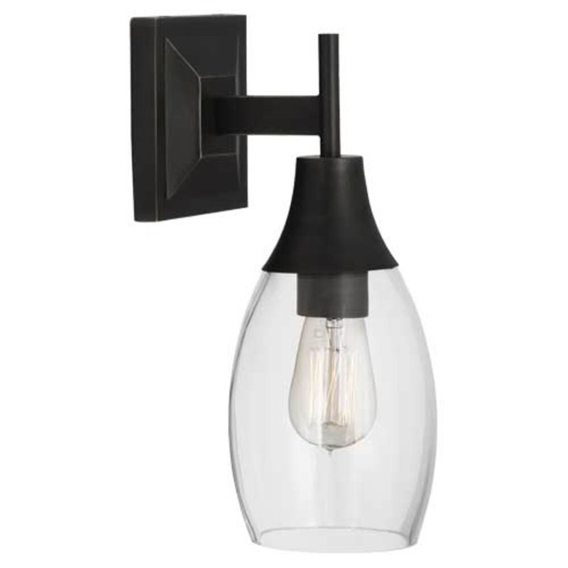 Grace Plug-in Armed Sconce, Deep Patina Bronze