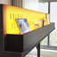 Structure de lit mezzanine pleine grandeur en métal avec tablettes de rangement, panneau perforé, ports USB et lumières DEL, conception sécuritaire et robuste (sans matelas)-132915786-132915783