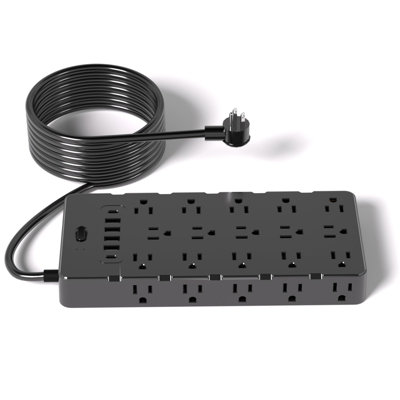 Large Surge Protector Power Strip With USB Ports 4A2CHeavy Duty Extension Cord 14 Gauge 65 Ft4000 Joules Surge Protection25 Spaced AC OutletsF Large Surge Protector Power Strip With USB Ports 4A2CHeavy Duty Extension Cord 14 Gauge 65 Ft4000 Joules Surge Protection25 Spaced AC OutletsF
