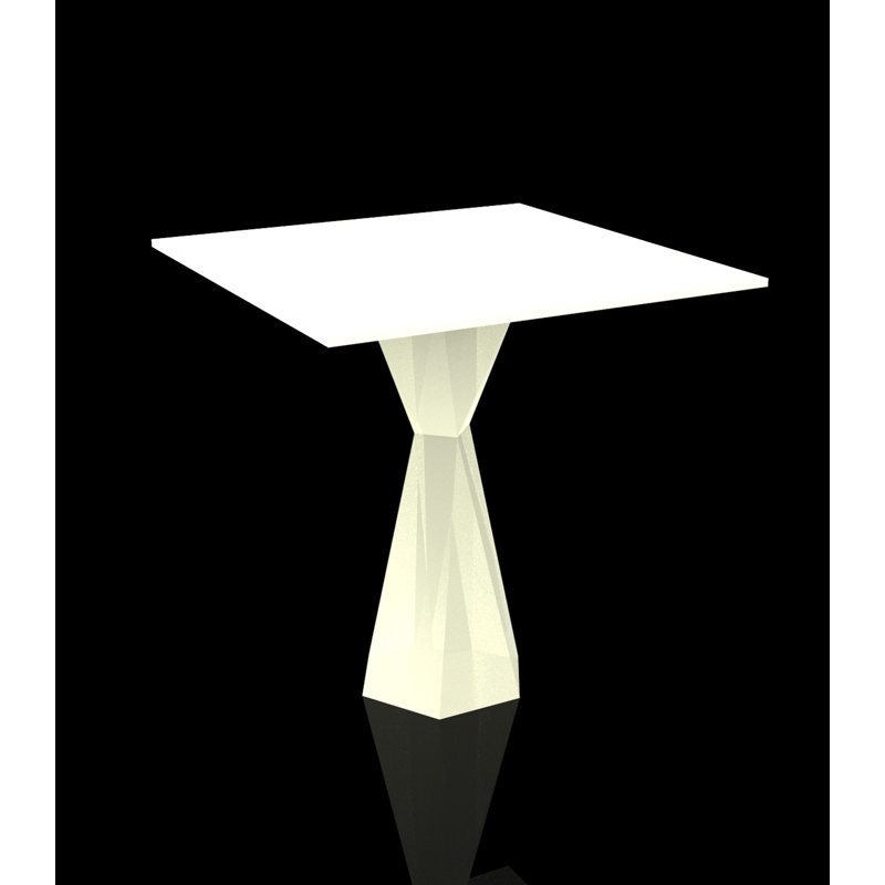 Vertex Plastic Dining Table, 27.25" W x 27.25" L x 28.25" H