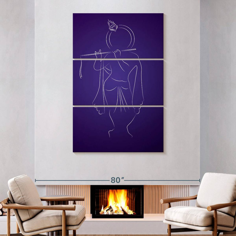 Adella Modern Krishna, 74" H x 48" W