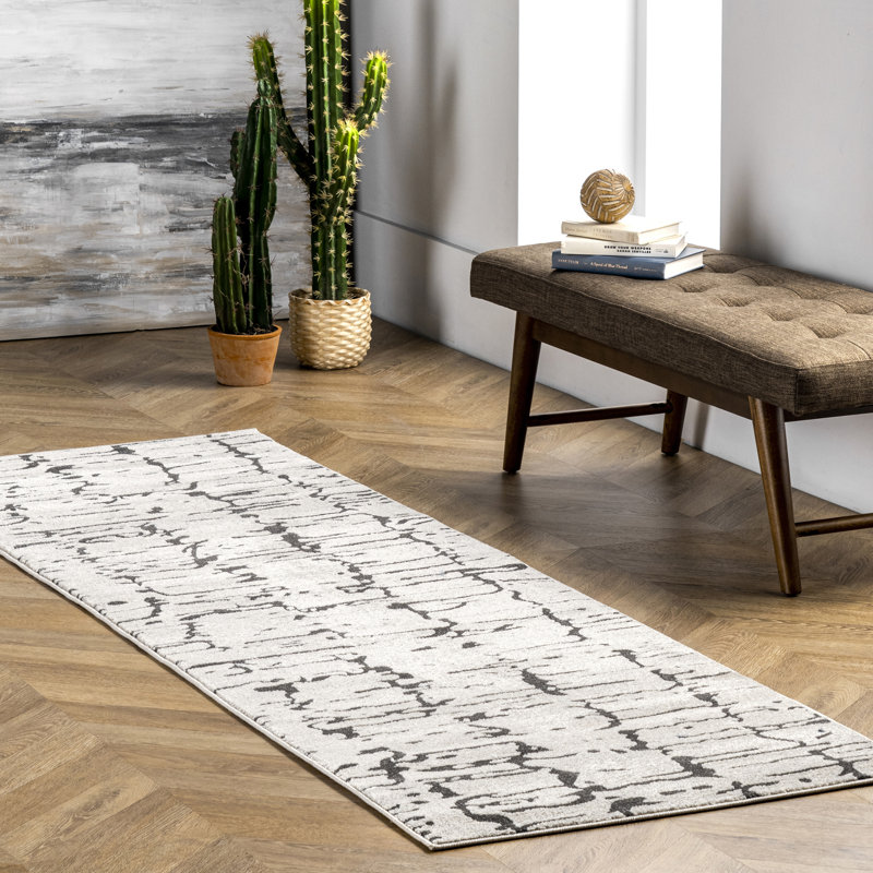 Ageeth Abstract Indoor Rug, Runner 2'8" x 8'