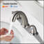 Robinet de lavabo de salle de bain 8 trous 3 trous 2 poignées, nickel brossé