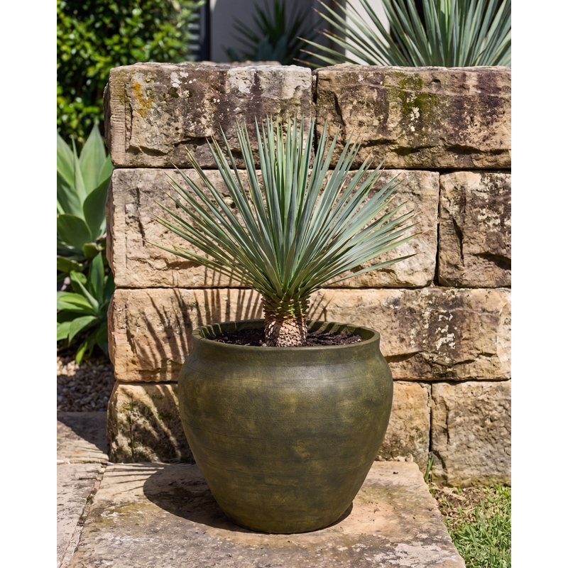 Plant Pot THERISO 54 cm Dark Green