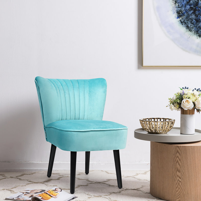 Chaise d'appoint 23 po Shockley, Turquoise
