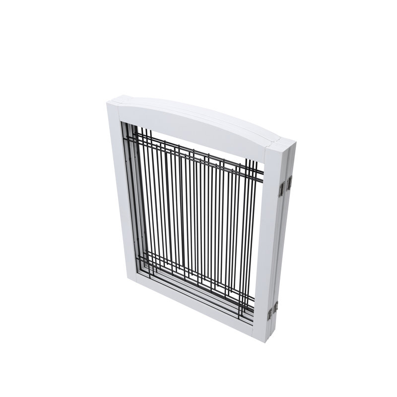 Barrière pour animaux autoportante Noriega, Blanc