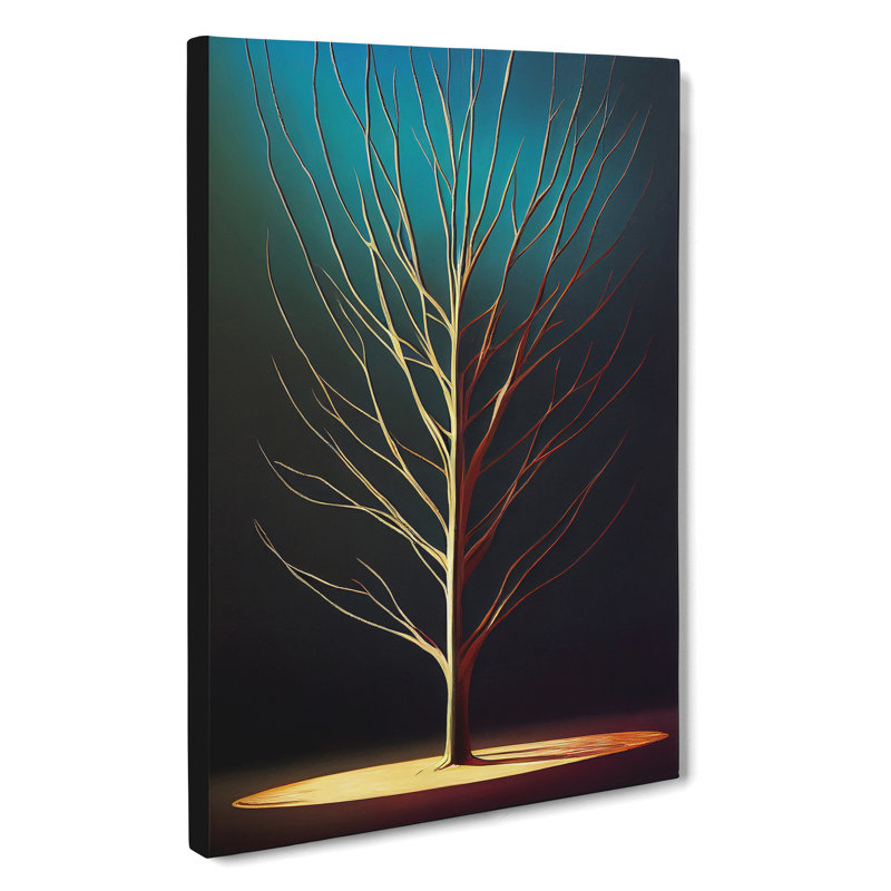 Classical Tree Art No.4 - Wrapped Canvas, 50cm H x 35cm W
