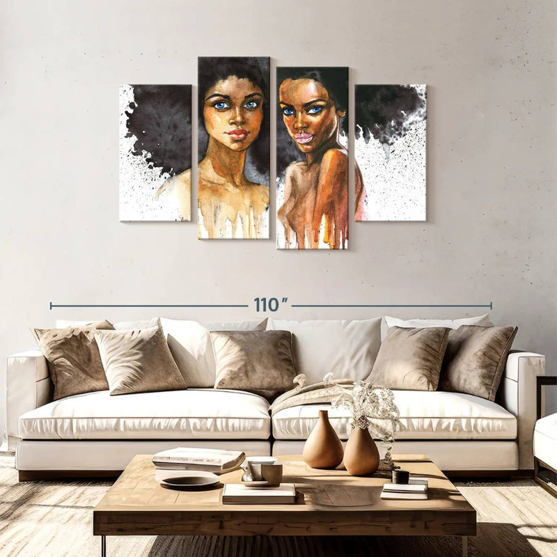 Portrait de femme Leisha, H 48 po x l 75 po