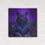 «King Panther» par Tanya Mavric, art mural en métal Dovecove, 24 po x 24 po-432710766