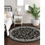 Marco Black Traditional Floral Area Rug – Luxury Living Room, Bedroom & Hallway Carpet – Classic Oriental Pattern Floor Mat-221283822