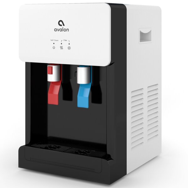 Aqua Optima Refroidisseur d'eau de comptoir sans bouteille électrique chaud  et froid en noir - Wayfair Canada