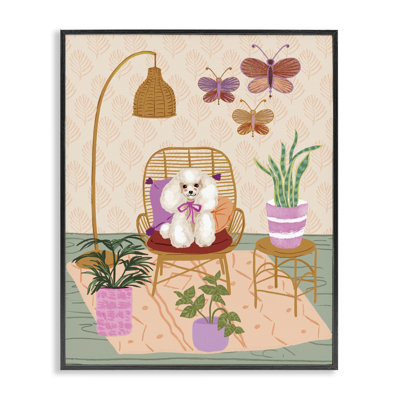 «Pup in Whimsical Living Space», estampe numérique par Be Ni La