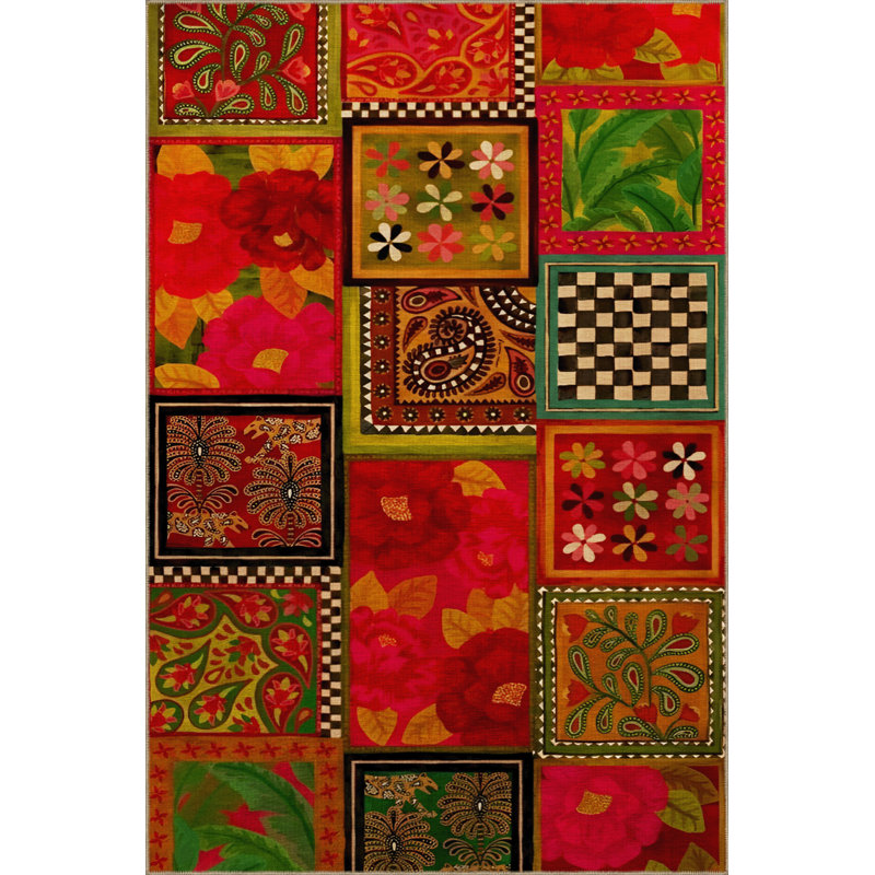 Tapis intérieur / extérieur Samena, Rectangle 5 pi x 8 pi 3 po