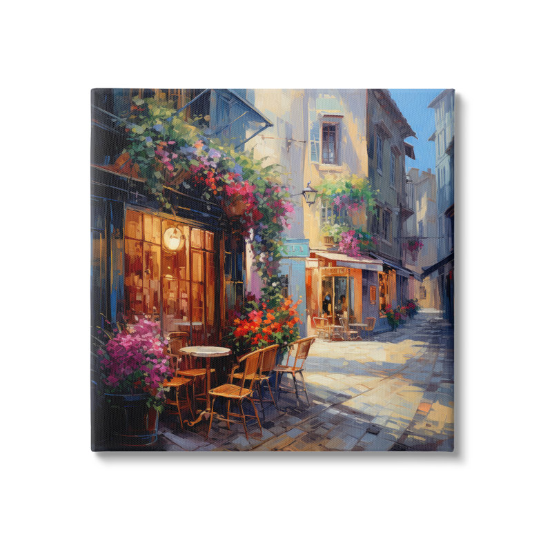 «French Quartier Cafe» par Ray Powers, H 36 po x l 36 po x P 1,5 po