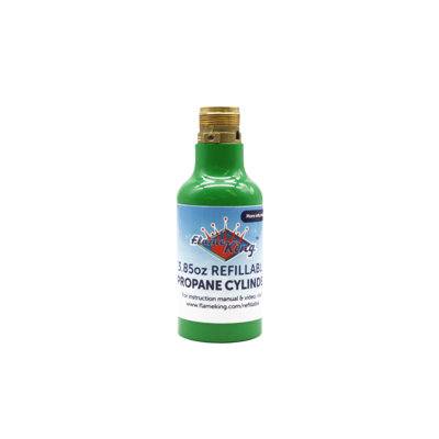 Flame King 1/4LB Refillable Empty Propane Tank for Small Propane Lamps, Lanterns and Camp Stoves