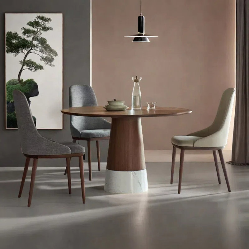 Italian-style round table, 28.74"H X 53.15"L x 53.15"W