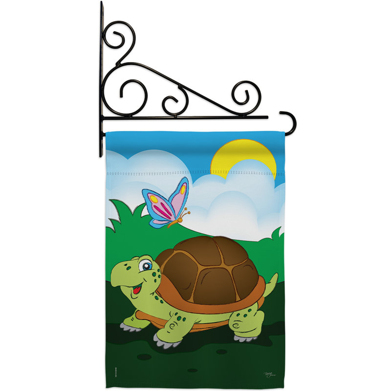 Tête de polyester 2 faces 19 x 13 po Turtle Ensemble de drapeaux