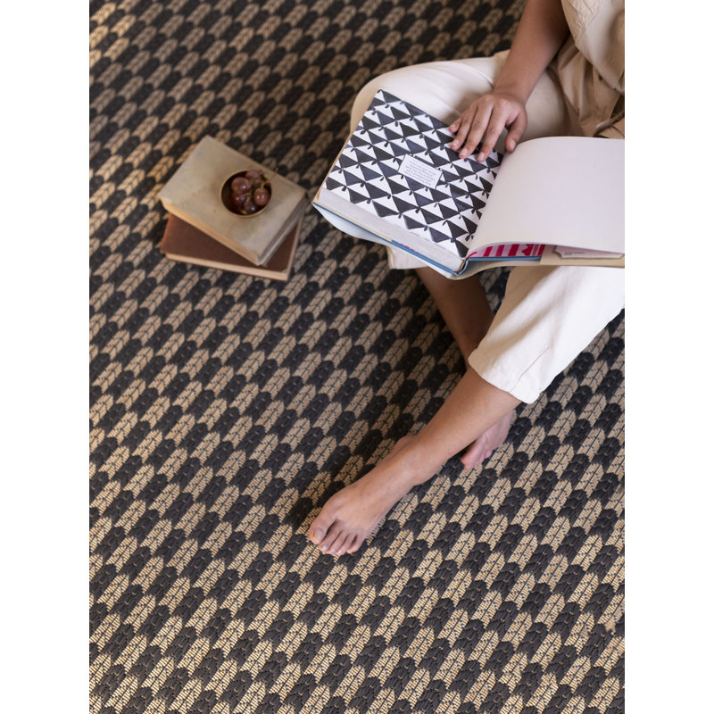 Tapis d'extérieur de qualité supérieure en polypropylène à motif géométrique, Rectangle 5 pi 3 po x 7 pi 6 po