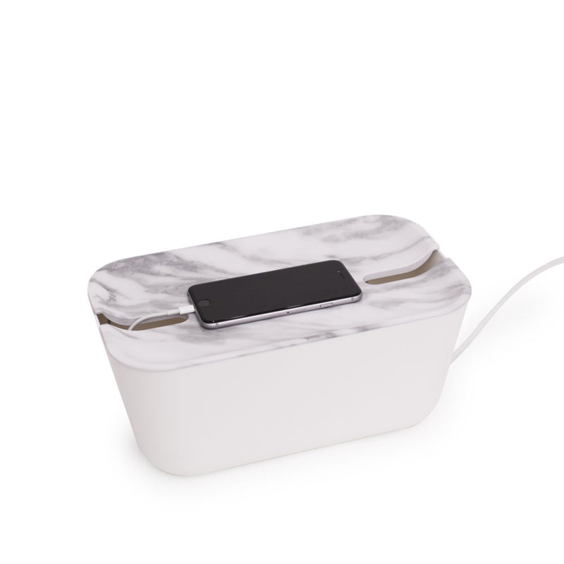 17 Stories Plastic Decorative Bin, Grey