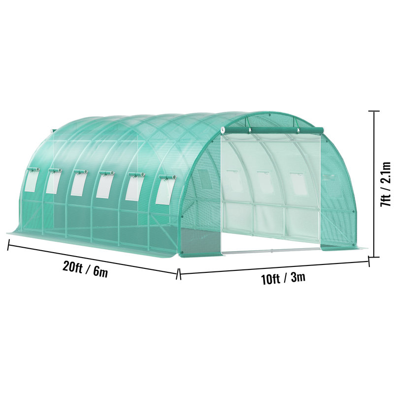 VEVOR Walk-in Tunnel Greenhouse, Green