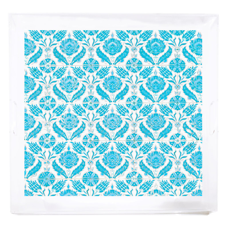 Plateau décoratif Tulipia, Turquoise