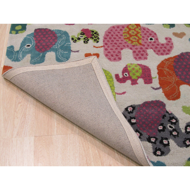 Tapis ivoire en laine touffeté à la main Ulster