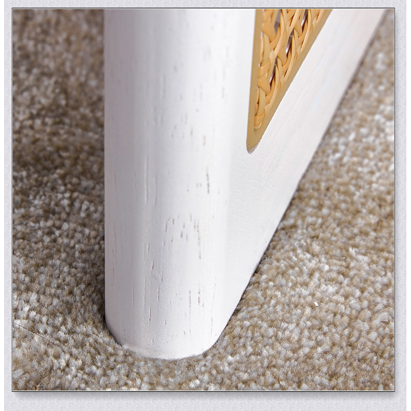 Table basse de style chinois en bois massif et imitation rotin, table basse rectangulaire en bois massif