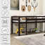 Lit mezzanine simple, structure avec garde-corps, lit en bois idéal pour la décoration de la chambre à coucher, espace design, zone de sommeil confortable