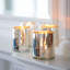 4 Silver Antique Effect Tea Light Holders