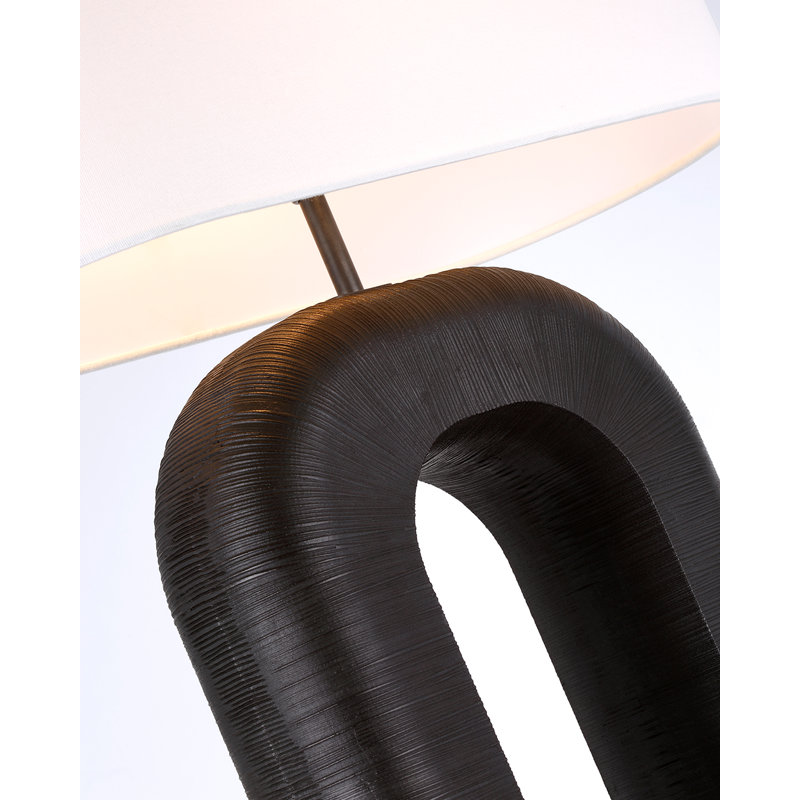 Kelly Wearstler Utopia Large Combed Table Lamp, Black