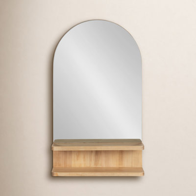 Ruddick Wall Mirror with Shelves