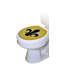 Adhésif décoratif pour siège de toilette French Lily-14732012