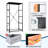 4 Drawer Dresser for Bedroom, Narrow Chest of Drawers, Wooden Top and Study Iron Frame 18"x37.5"-(WxH)