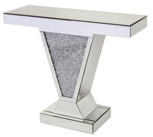 Freddie 90cm Glass Console Table