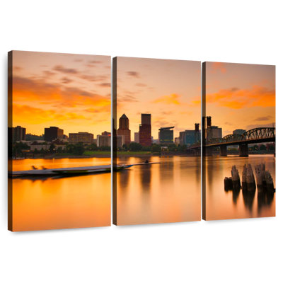 Portland Sunset Skyline