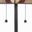 Lampe sur pied en métal et bronze
