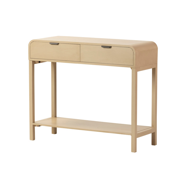 90cm Console Table, Brown/Black