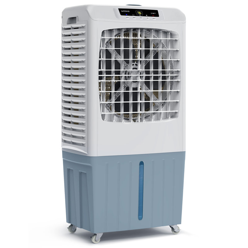 WOOOHOO Portable Evaporative Cooler Swamp Cooler, 3 Wind Speeds 3500 CFM 10.6 Gal Water Tank, 24H Timer, Remote Control