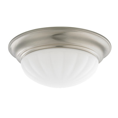 Abat-jour de ventilateur de plafond sphérique en verre 5,38 po H en nickel satiné