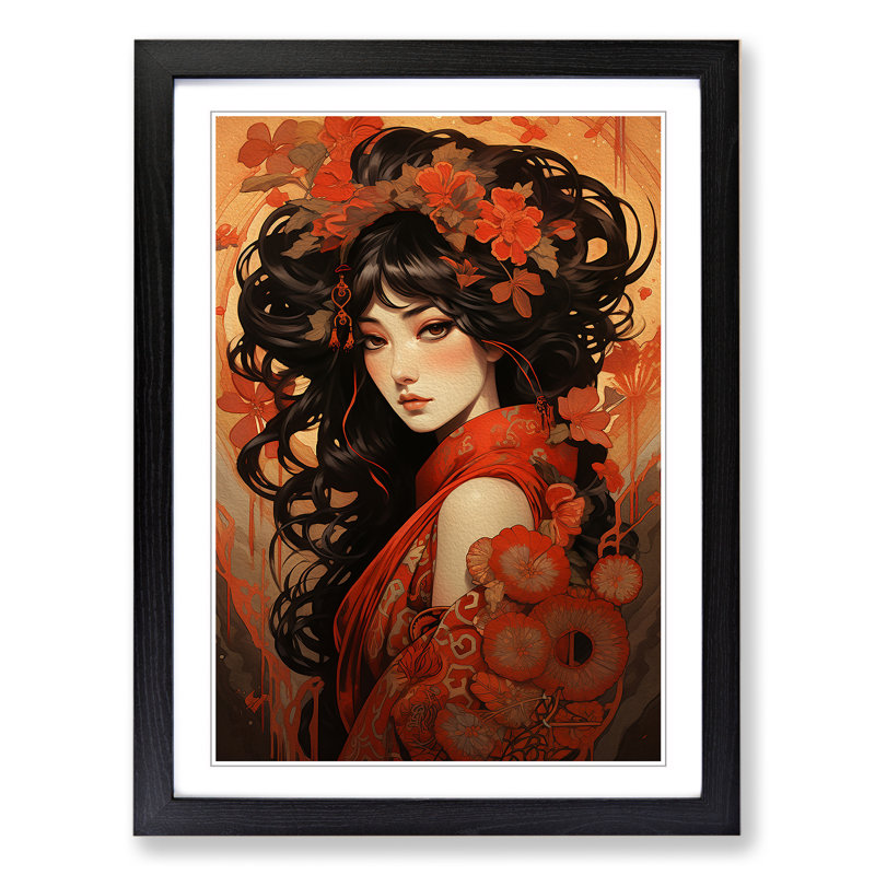 Single Picture Frame Wall Art, 46cm H x 34cm W, Black Framed