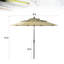 Parasol de plage 120 "Evyanna-611441195