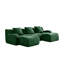 Canapé modulaire en U vert modulaire en forme de U, aucun assemblage requis-519704812