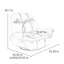 Fauteuil inclinable multifonctionnel réglable et confortable-109243422