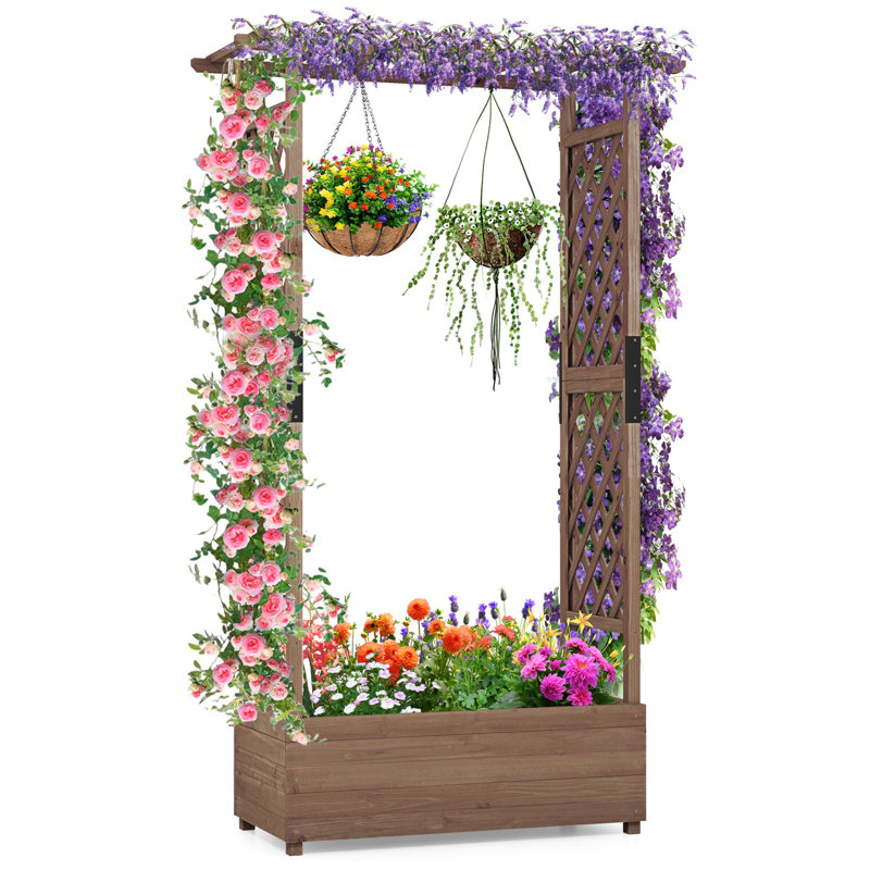 Wood Vertical Garden, Brown