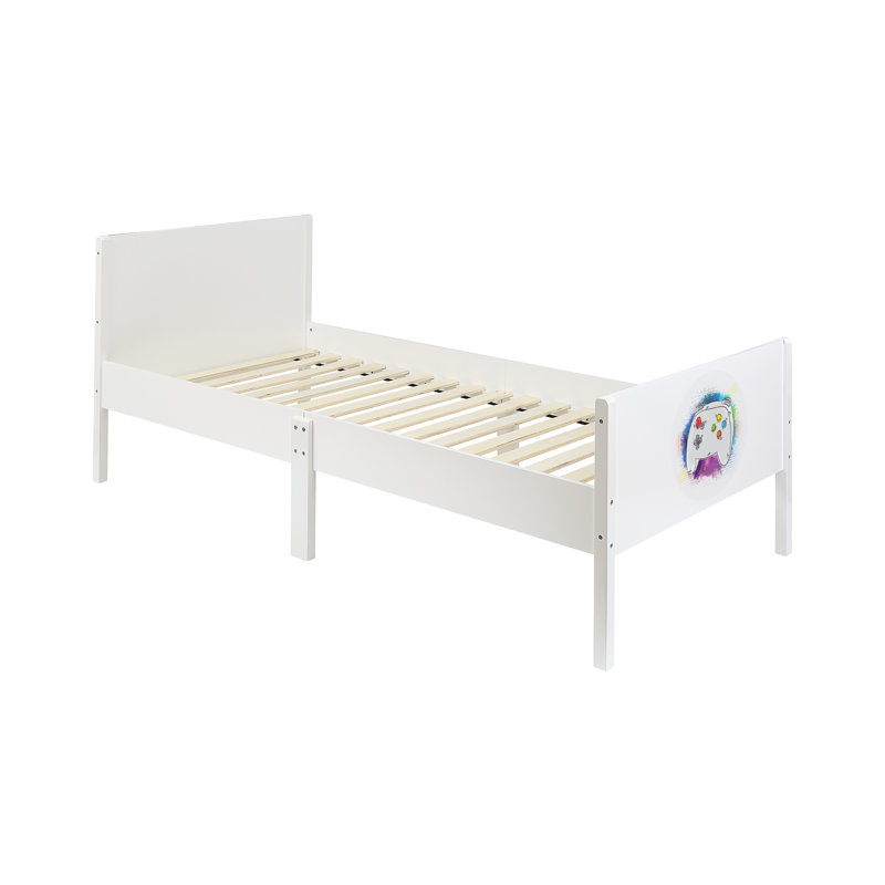 Kids White Single Bed – Gaming