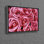 Impression personnalisée de roses botaniques sur toile de coton, idéale pour la décoration murale et un cadeau parfait pour bébé ou enseignant