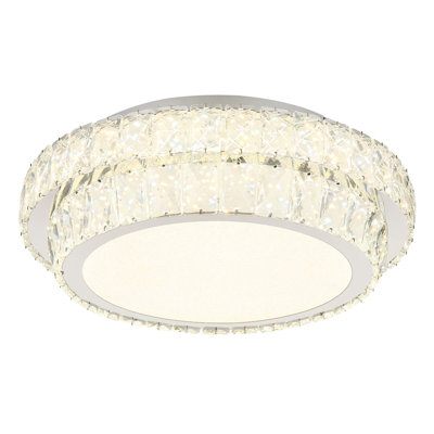 Dipaolo Crystal LED Flush Mount