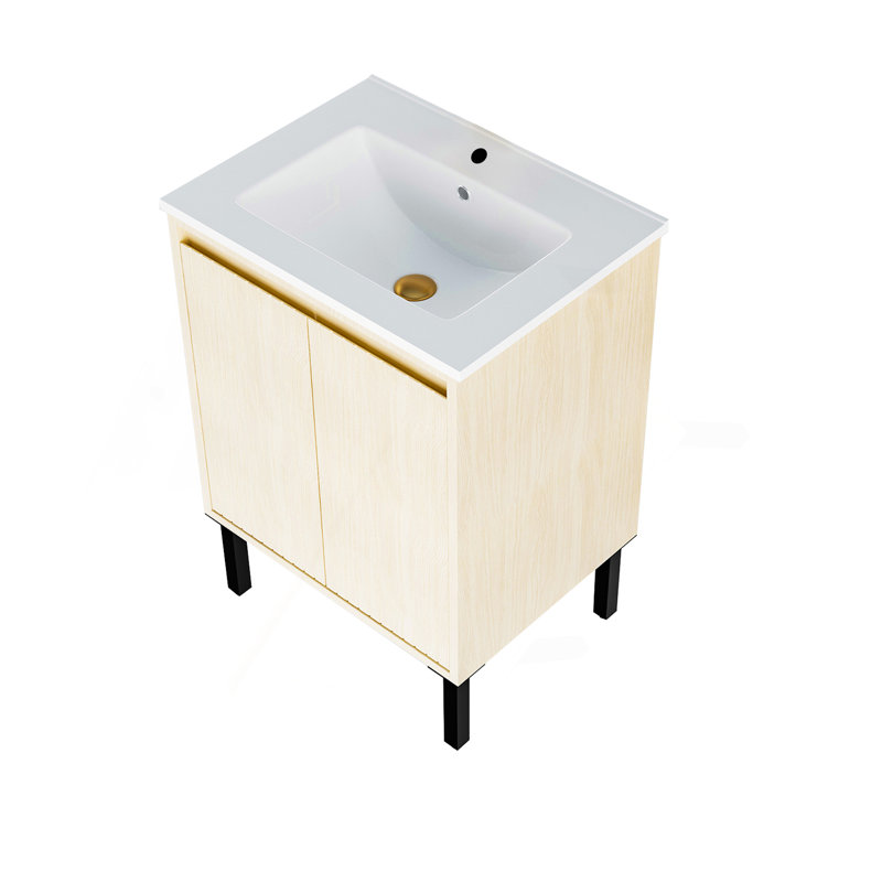 Meuble-lavabo 24 po sans lavabo, Chêne, 24"